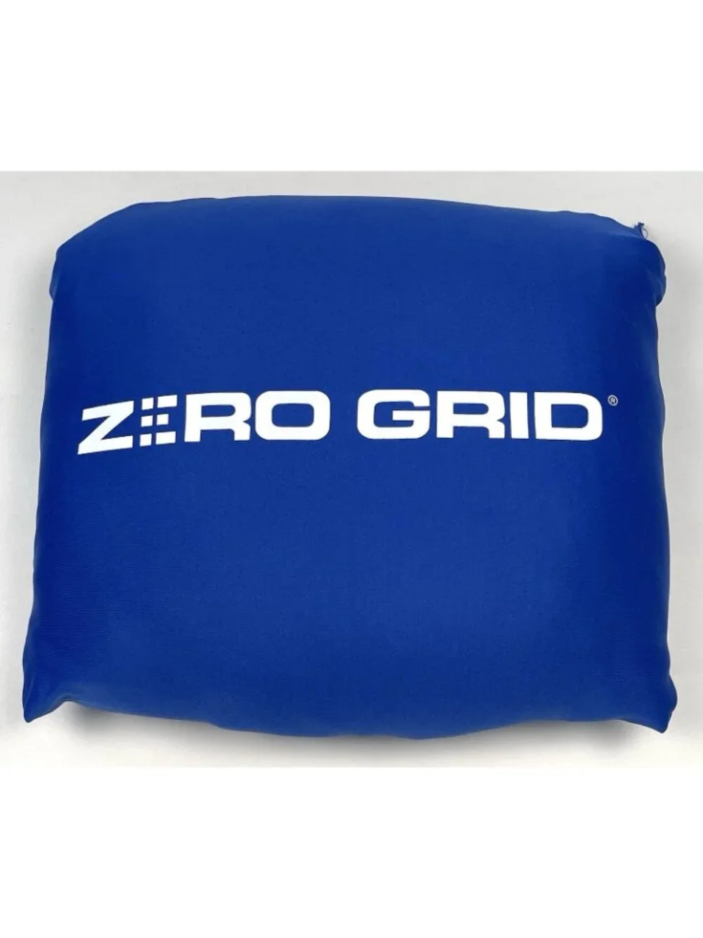 ZERO GRID Royal Blue Fleece Packable Wearable TRAVEL BLANKET w/ Neck Snaps EUC